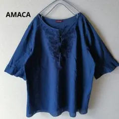 2026年最新】AMACA 素材：麻 レディース 五分袖・七分袖 シャツ 