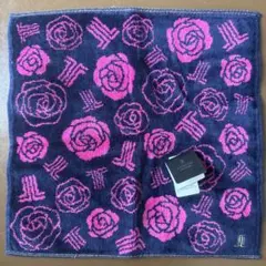 LANVIN COLLECTION バラ柄タオルハンカチ