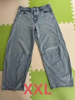 GU バレルレッグジーンズ　XXL