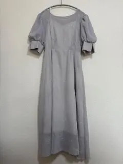 MAJESTIC LEGON 刺繍入りワンピース グレー Sのサムネイル
