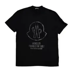 美品☆高級モデル☆ラバーロゴ】モンクレール Tシャツ 半袖 入手困難