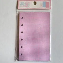 【新品未使用】メリングシール台紙　MERING チェック柄　リフィル　6穴