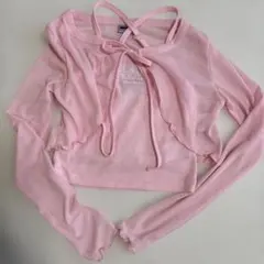 【新品未使用】ANAP GiRL ピンク トップスセットXS 身長135〜145のサムネイル
