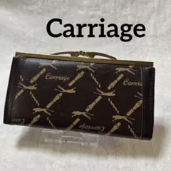 【美品】Carriage キャリッジ がま口長財布 小銭入れのサムネイル