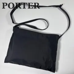 美品 ポーターガール ケープ ショルダーバッグ 斜め掛け ナイロン ブラックのサムネイル