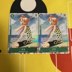 ワンピースカード　ナミ　プロモ　2枚