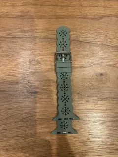 Apple Watchグリーン系花柄 シリコンバンド