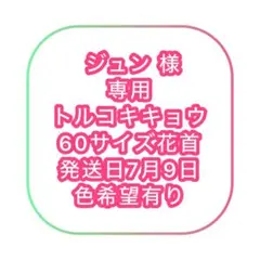 ［ジュン］発送日7/9トルコキキョウ60サイズ※色希望有り ジュン様専用］発送日7/9トルコキキョウ60サイズ※色希望有り - メルカリ
