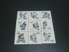 アブソル　９枚セット　ポケモン　デコキャラシール　第一パン
