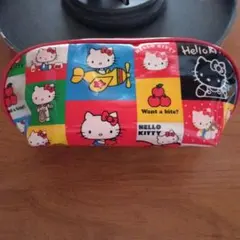 ハローキティ ポーチ カラフルデザイン ペンケース