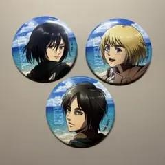 進撃の巨人　カラオケの鉄人 缶バッジ 海