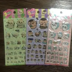 ちいかわ5サイズの ぷくぷくシール 3枚セット