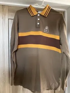 x-girl 長袖ポロシャツ ブラウン