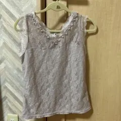 axes femme 未使用美品　タグなし　くすみピンクレースタンクトップのサムネイル