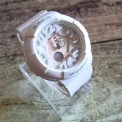 中古美品◇BGA-131◆カシオ ベビーG ネオンダイアル◇2針アナデジ◇白