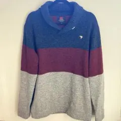 【希少3L】Canterbury セーター ウール100% ショールカラー