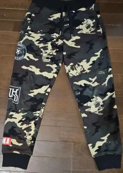 MISHKA 迷彩柄 スカルプリント ジョガーパンツ M