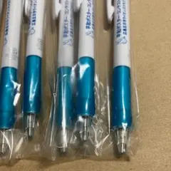 ボールペン 5本セット ホワイトと青