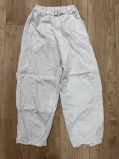 GU ホワイト ロングパンツ 150サイズ