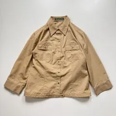 美品✨NEWYORKER ニューヨーカー シャツジャケット 羽織 薄手 ベージュ