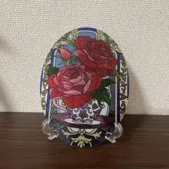 ガラスアート ステンドグラス 壁掛け バラ 北欧 インテリア