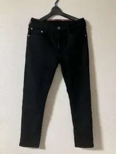 【エドウイン】ジャージーズ スリムテーパードデニムパンツ ブラック