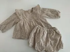 淡色 juoベージュレースセットアップ