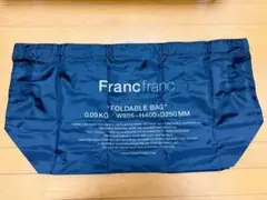 Francfranc FOLDABLE BAG ブラックエコバッグ