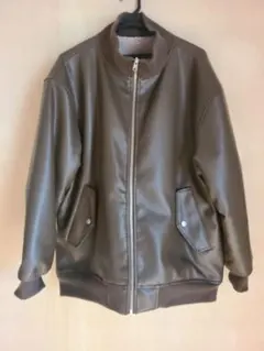 ファーフェイクレザージャケット リバーシブル　ehka sopo