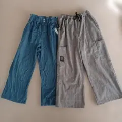 ワイドパンツ 2点 160