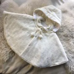 ベビー　ケープ　上着　アウター　ポンチョ　マント