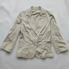 美品✨️ LAURA ASHLEY テーラードジャケット 【S】ベージュ 七分袖