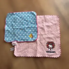 ハローキティ 沖縄デザインタオル　ミキハウス 2枚セット