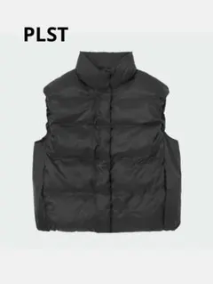 PLST オーバーサイズダウンベスト　ブラックM