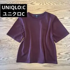 UNIQLO:C ユニクロC ボクシーニットT ダークブラウン S