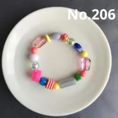 派手カラフルブレスレット　206