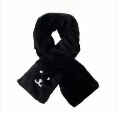 ✨新品未使用✨ナガノキャラクターズ ファーマフラー くまフェイス ブラック