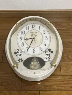 ひろ SEIKO セイコー ディズニータイム FW567W 電波掛時計 セイコー ディズニータイム 電波掛け時計 ミッキー&ミニー 電波