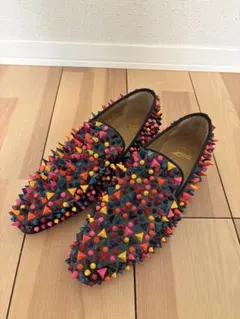 Christian Louboutin カラフル スパイク ローファー