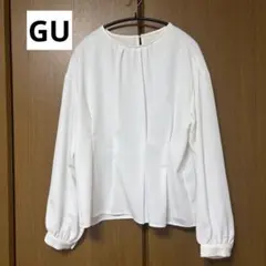 GU ウエストタックブラウス　M