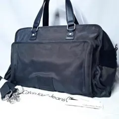 CKJ カルバンクライン ジーンズ トラベル ビジネス 2way ボストンバッグ