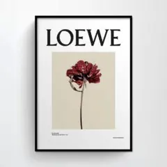 【50×70】ポスター インテリア LOEWE ロエベ 北欧 フラワー ロゴ B2 ポスター インテリア LOEWE ロエベ 北欧 フラワー ロゴ