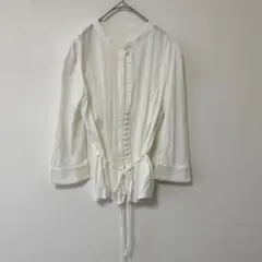ROPEロペ☆カットソーブラウス☆ホワイト☆7分丈☆9号のサムネイル