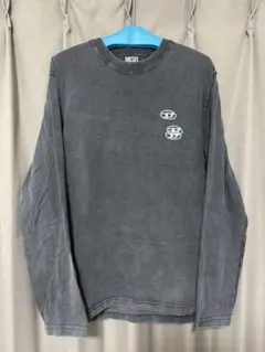 【DIESEL】【美品】 ロングTシャツ ダークグレイ色