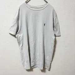 オールセインツ Tシャツ クルーネック半袖 メンズ M ライトグレー 羊髑髏