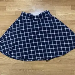 紺色ミニフレアースカート（M）