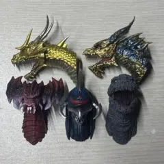 一番くじ　ゴジラ　G賞 モンスターヘッドマグネット　5種セット