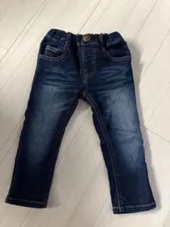 Moujonjon ダークブルーデニムパンツ 90サイズ