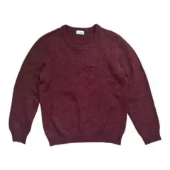 J.N.R.D. バーガンディ クルーネックニット
