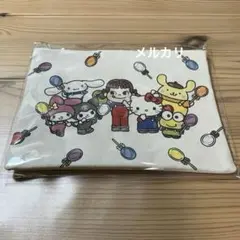 不二家 サンリオ コラボ フラットポーチ 新品